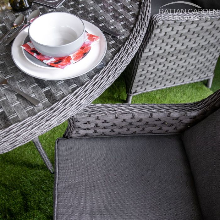 Rattan Serena Paris Round 6 Seat Dining Set