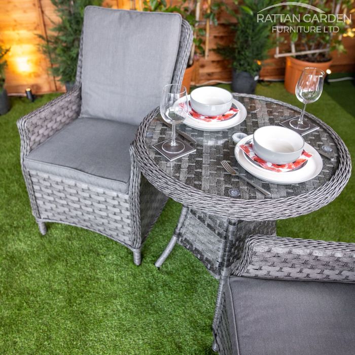 Rattan Serena Paris Round Bistro Set