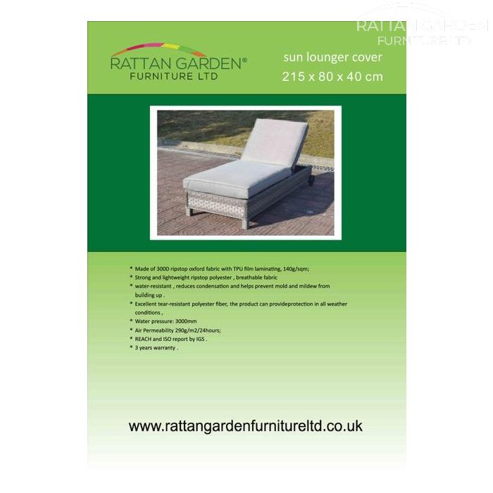 Deluxe Rain Cover For Single Sun Lounger