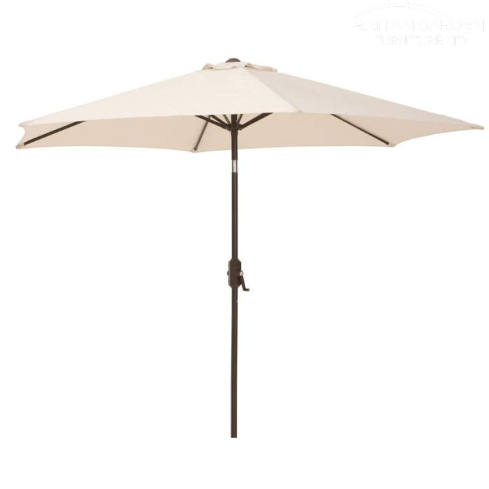 Shanghai 2.7m Round Crank Parasol in Cream