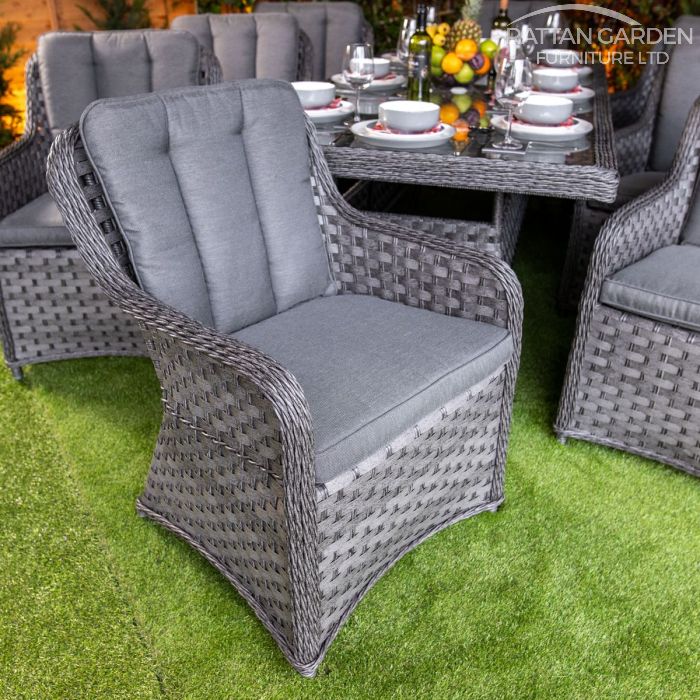 Rattan Serena Vienna Rectangular 8 Seat Dining Set