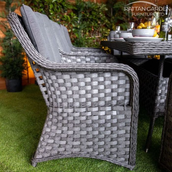 Rattan Serena Vienna Rectangular 8 Seat Dining Set