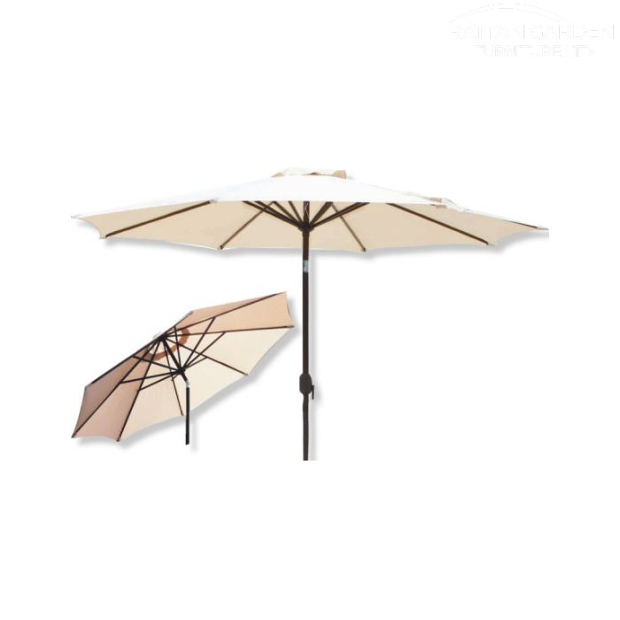 Shanghai 2.7m Round Crank Parasol in Cream