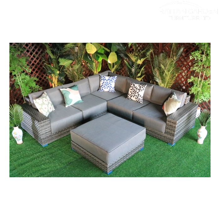 Prague Serena Rattan Corner Sofa Set