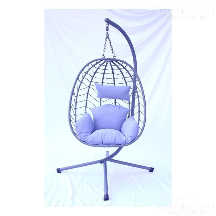 Comfy Deluxe Single Hanging Rattan Egg Chair