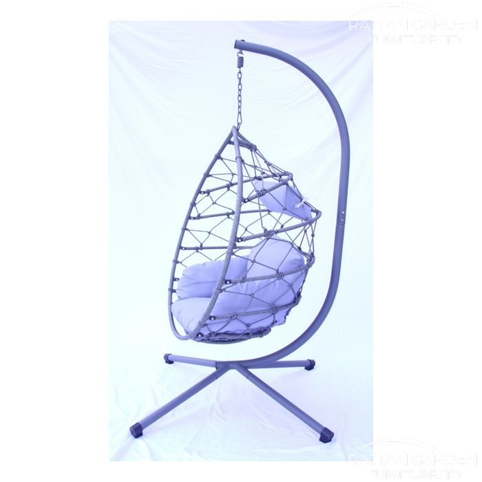 Cozy Deluxe Single Hanging Rattan Egg Chair