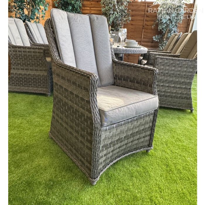 Rattan Serena Paris 230cm Oval 8 Seater Fire Pit Set