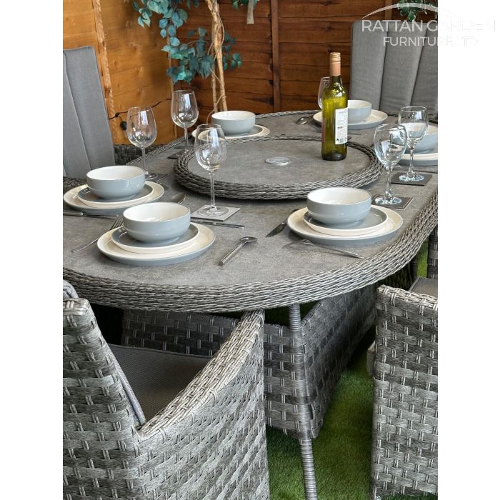 Rattan Serena Atlanta 180cm Oval 6 Seater Dining Set