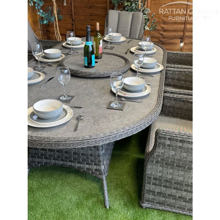Rattan Serena Paris 230cm Oval 8 Seater Dining Set