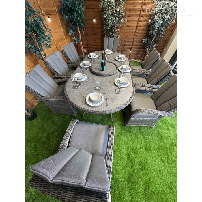 Rattan Serena Tokyo 230cm Oval 8 Seater Dining Set