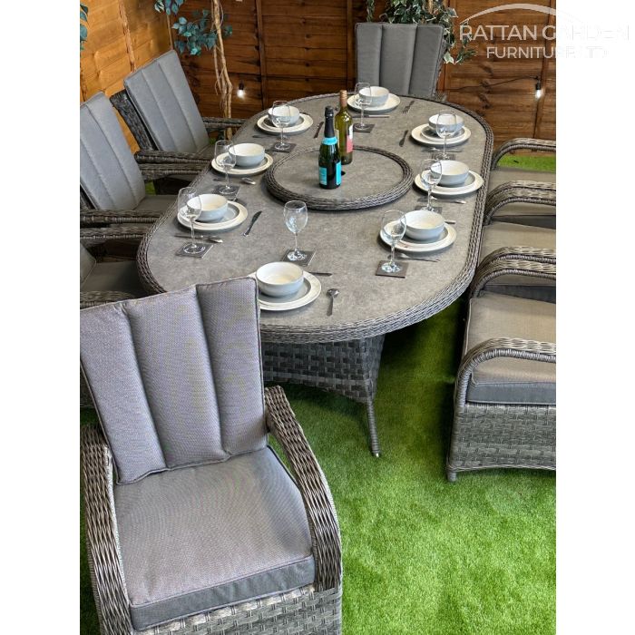 Rattan Serena Tokyo 230cm Oval 8 Seater Dining Set