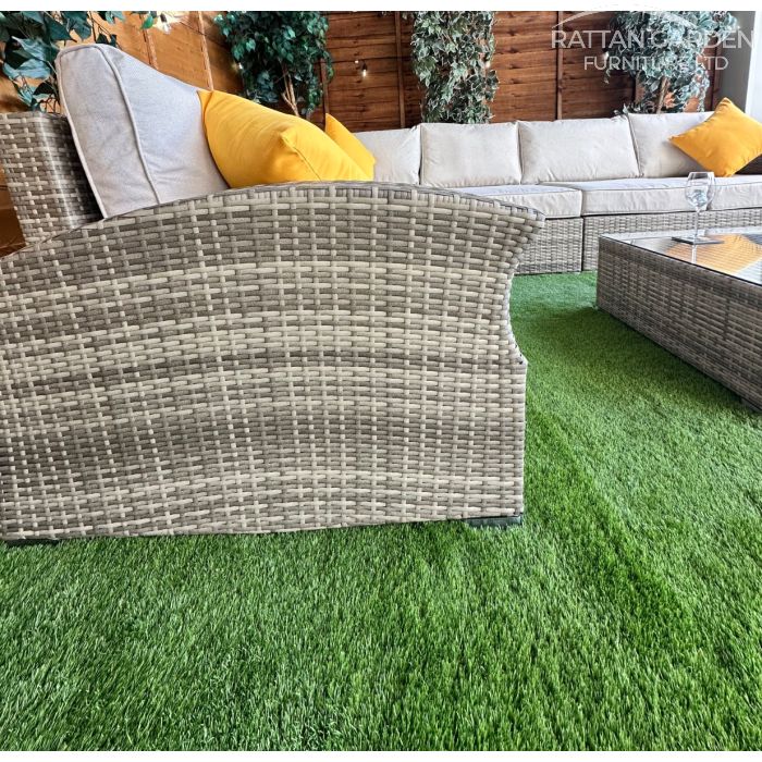 Champagne Lisbon Corner Sofa Set With Coffee Table