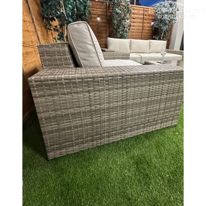Champagne Oslo Extra Large 5 Seat 4 Piece Sofa Set