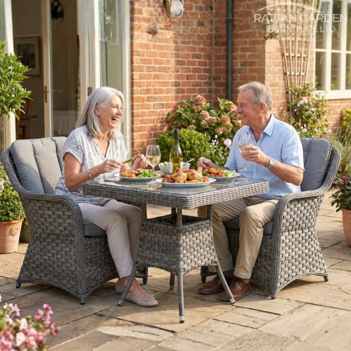 Rattan Serena Vienna Square Bistro Set