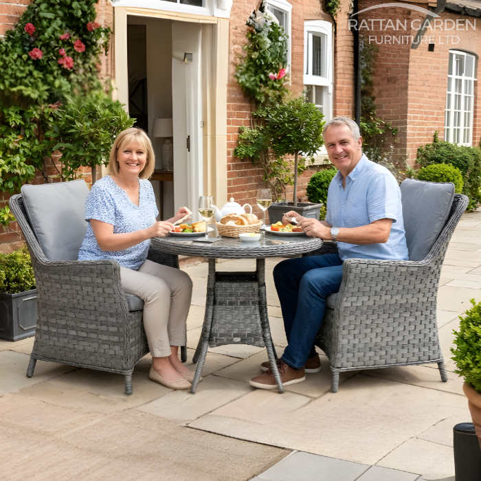 Rattan Serena Paris Round Bistro Set
