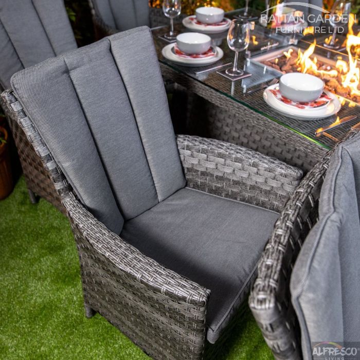 Serena Atlanta 8 Seat Fire Pit With 200cm Rectangular Table