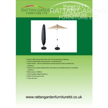 Deluxe Rain Cover for Standard Parasol