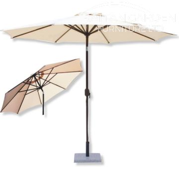 Shanghai 2.7m Round Crank Parasol in Cream