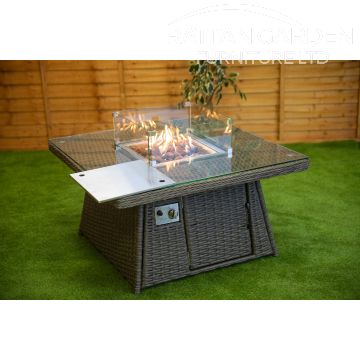 Platinum Square Fire Pit Coffee Table