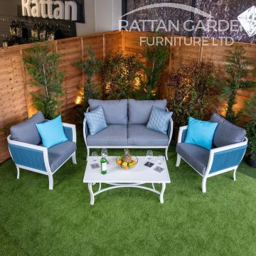 Rattan Lamia 4 Seat 4 Piece Rattan Sofa Set With Coffee Table
