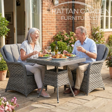 Rattan Serena Vienna Square Bistro Set