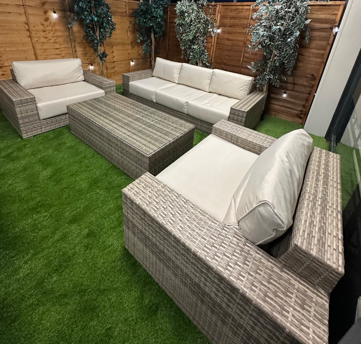 Champagne Oslo 5 Seat Sofa Set