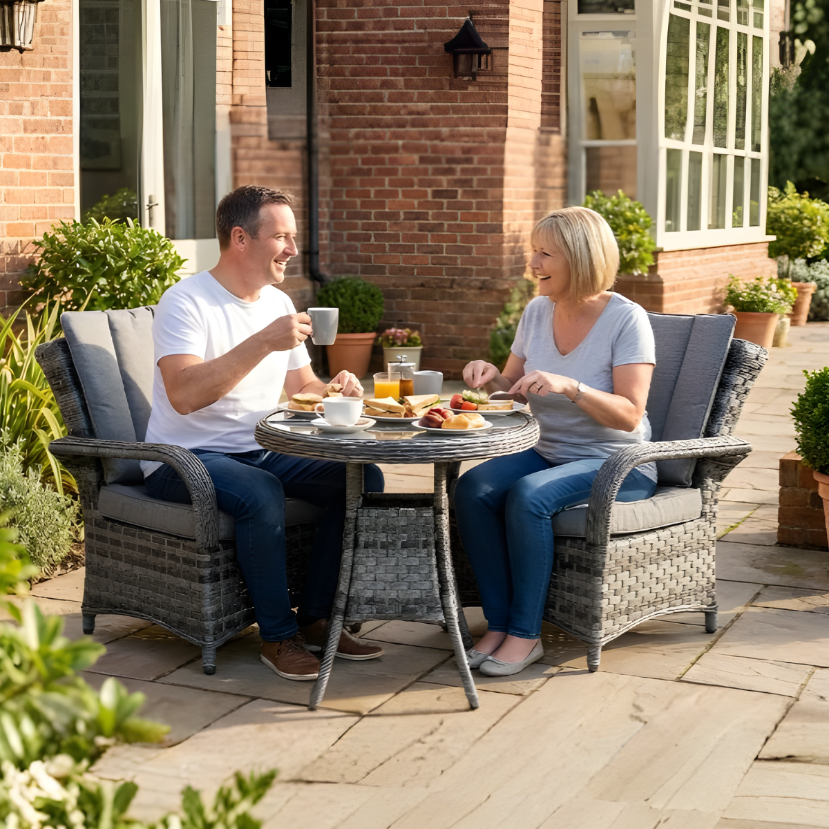 Rattan Serena Tokyo Round Bistro Set